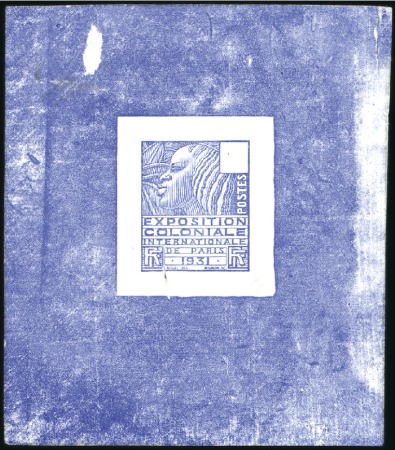 Stamp of France 1931-44, Trois épreuves: 1931 Expo sans faciale, 7