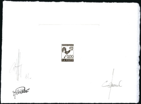Stamp of France 2002 Lot de 12 épreuves d'artiste de projets non é