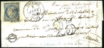 Stamp of France 1853 Lettre de Tournus pour la Creuse avec Cérès 2