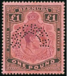 1938-53 Wmk Multiple Crown CA 1d to £1 complete mi