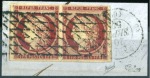 Stamp of France 1849 Cérès, sélection d'obl. montrant une grande v