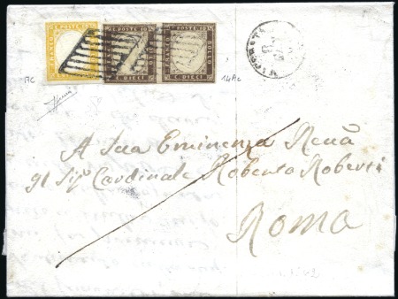1860-68, Group of four very fine classic covers co