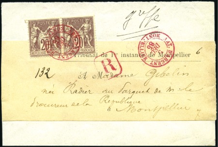Stamp of France 1876-1902, Collection sur pages d'expo de +100 let