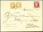 Stamp of France 1870-75, Douze lettres chargées avec Bordeaux dont
