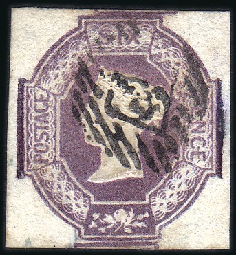 1847 6d Dull Lilac, large margins on all sides, ce