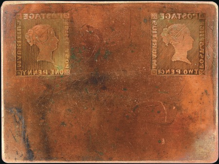 Stamp of Mauritius The 1847 Mauritius "Post Office" Issue Printing Pl