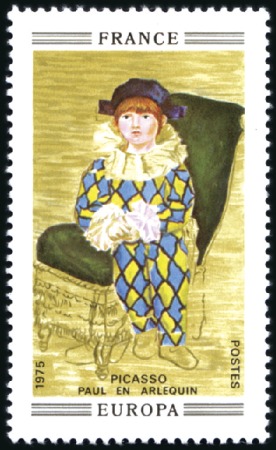 1975 Paul en Arlequin de Picasso sans la couleur m