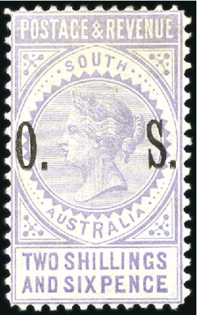 OFFICIALS: 1891 2s6d pale violet fine and fresh mi