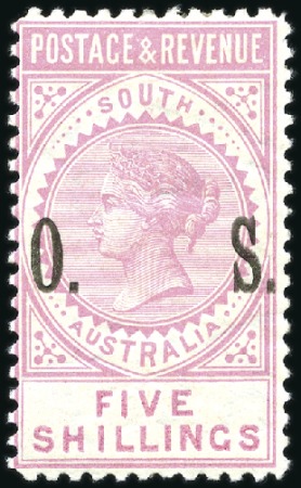 OFFICIALS: 1901 5s pale rose exceptionally fresh m
