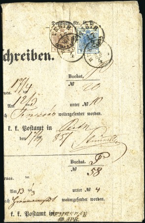 Stamp of Hungary NACHFRAGESCHREIBEN IN DIE LEVANTE (WALACHEI)
9Kr 