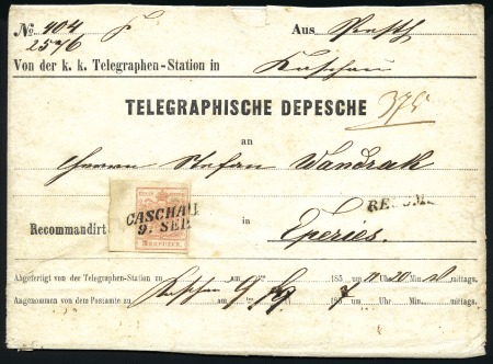 Stamp of Hungary TELEGRAMM (TELEGRAPHISCHE DEPESCHE)
3Kr Maschinpa