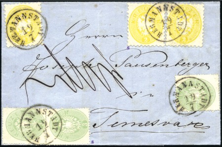 Stamp of Hungary AUSGABENMISCHFRANKATUR
3Kr grün (3) in Ausgabenmi