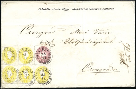 AUSGABENMISCHFRANKATUR - MIXED ISSUE FRANKING
186