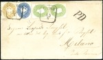 Stamp of Hungary 3-FARBEN 3-AUSGABENMISCHFRANKATUR AUF POST NACH IT