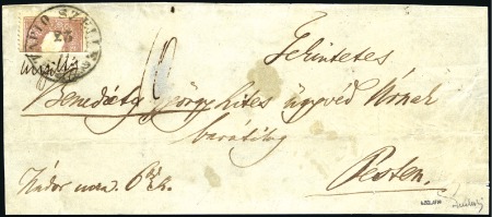 Stamp of Hungary 1858 Ausgabe - 1858 Issue

TAPIO SZELLE 10KR HAL