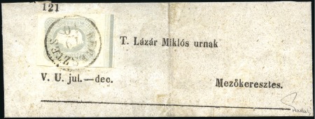 1861 Newspaper 1.05Kr Grey with large margins incl