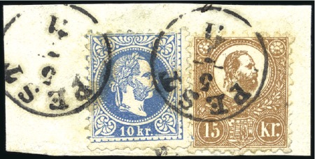 Stamp of Hungary AUSGABENMISCHFRANKATUR
10kr blau in Ausgabenmisch