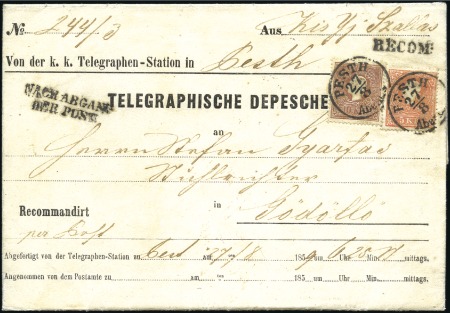 TELEGRAPHISCHE DEPESCHE - TELEGRAPHIC DESPATCH

