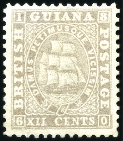 Stamp of British Guiana 1860-1966, Collection of mint and used with better