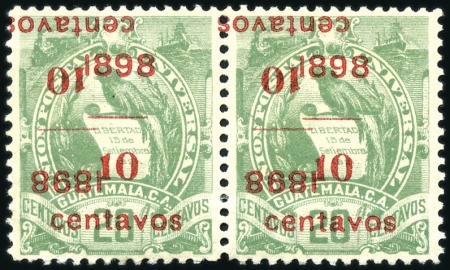 1898 and 1920 Provisional Surcharge issues duplica