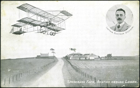 Stamp of Great Britain » King Edward VII 1910 Postcard depicting "Springbank Farm, Aviation