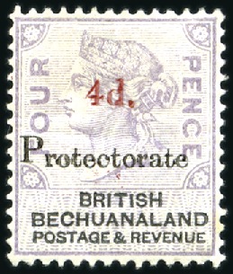 1888 4d on 4d lilac and black mint part og, a coup
