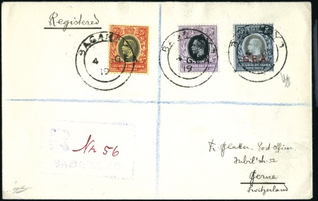 1919 (Jun 4) Envelope with 1917-21 25c, 50c and 75
