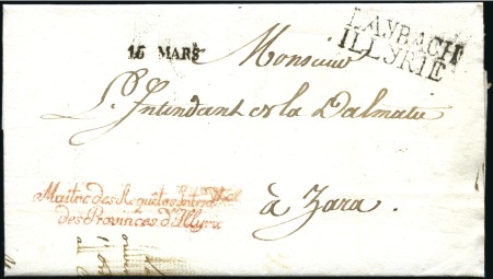Stamp of Austria » Pre-Stamp Letters and Documents 1811-1812 LAYBACH ILLYRIE: Folded official letters