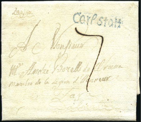 Stamp of Austria » Pre-Stamp Letters and Documents 1810 CARLSTATT: Folded letter from Zazina from the