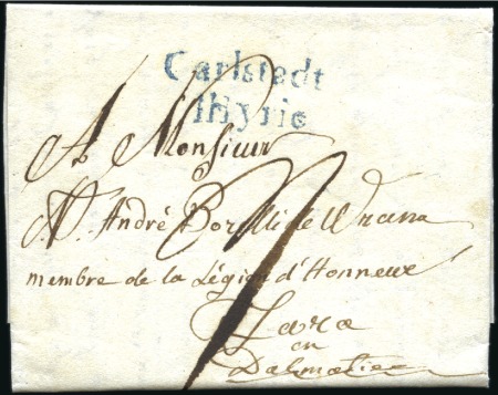 1810 CARLSTADT ILLYRIE: Folded letter from the Bor