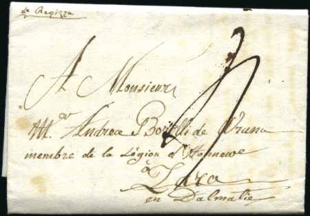 1810-1812 REZICCA (RECICA): Manuscript marking on 