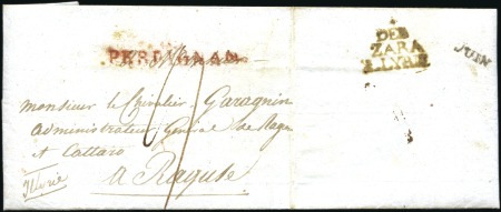 1811 ZARA ILLYRIE: Folded letter from Perpignan to