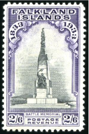 1933 Centenary 2s6d black & violet, mint, very fin