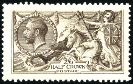 Stamp of Great Britain » King George V 1913 Waterlow 2s6d deep sepia-brown & sepia-brown,