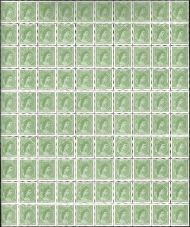 1908 Machine proof in green from the new printing 