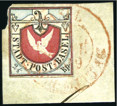 Stamp of Switzerland / Schweiz » Kantonalmarken » Basel Basler Taube, saubere farbfrische Marke mit kräfti