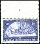 1933 WIPA 50(+50)gr on normal paper & granite pape