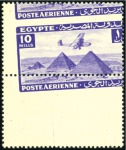 1941-43 Airmails set of 4 with oblique perforation