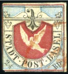 Stamp of Switzerland / Schweiz » Kantonalmarken » Basel Basler Taube in leuchtend frischen Farben und schö