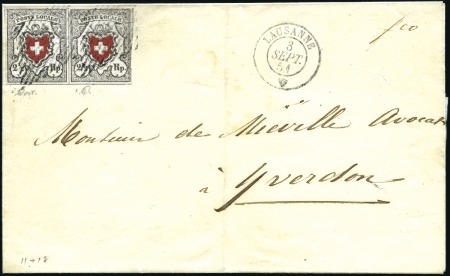 Stamp of Switzerland / Schweiz » Orts-Post und Poste Locale Poste Locale mit Kreuzeinfassung, Typen 11 + 12 im