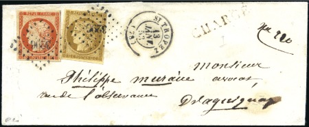 1849 Cérès 10c ( au filet à droite) +40c obl. PC32