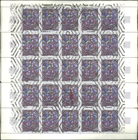 Stamp of France 1964 8è centenaire de ND de Paris en feuille compl