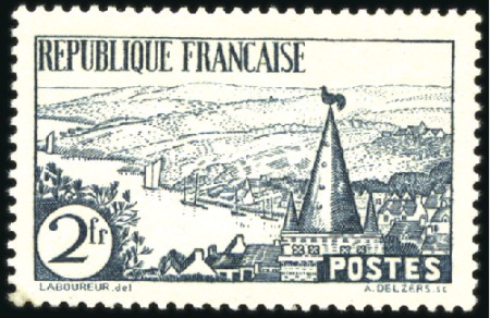 1935 Rivière bretonne, 2F Ardoise, neuf sans ch., 