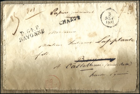 Stamp of France Papiers d'affaires : 1773-1853, 9 lettres +2 docum