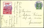 1913 Vorläufer Sitten 50C auf Karte nach Lausanne,