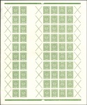 1916-18 Definitives 5h in complete IMPERFORATE dou