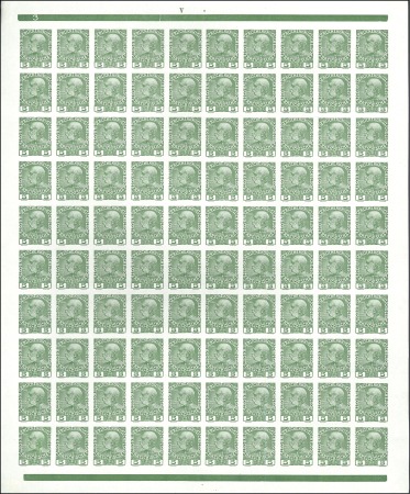 1908-13 Definitives 5h green on ordinary paper in 
