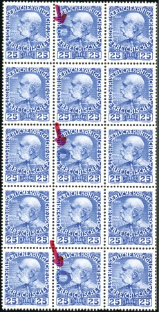 1908-13 Definitives 25h blue on chalky surfaced pa