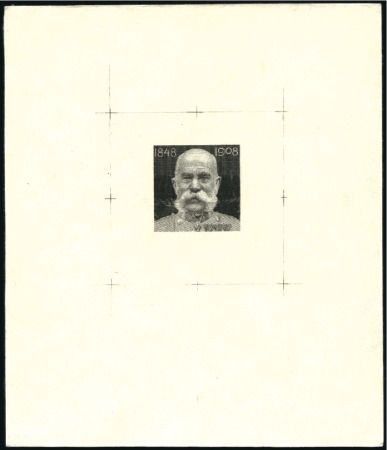 1908-13 Definitives 10kr single die prints in blac