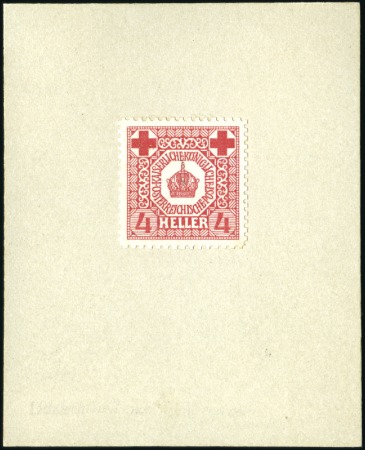 Stamp of Austria » 1890-1918 Issues  1914 Widows and Orphans unadopted 4h essay in 4 di